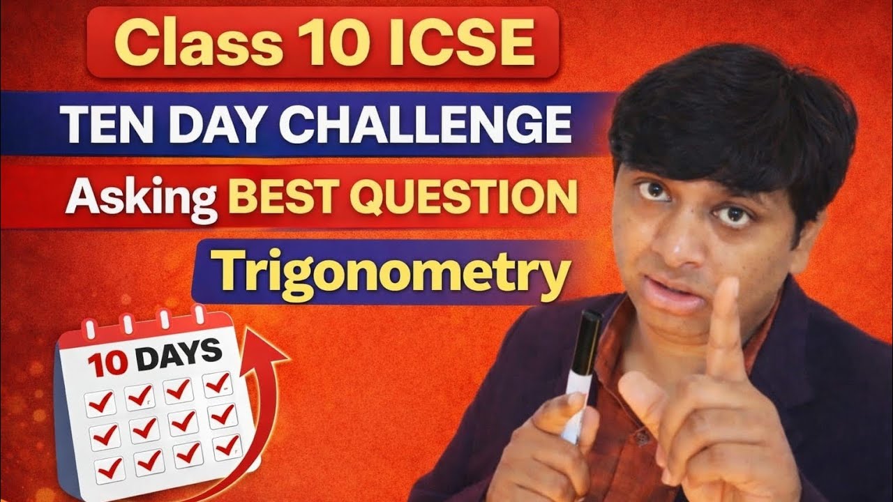 Trigonometry important question for class 10 icse board examination 2026