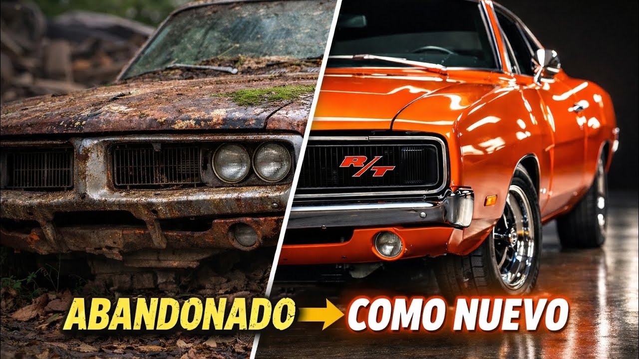 ASMR Restauración Completa del Dodge Charger R/T 1970 Abandonado | De Chatarra a Leyenda