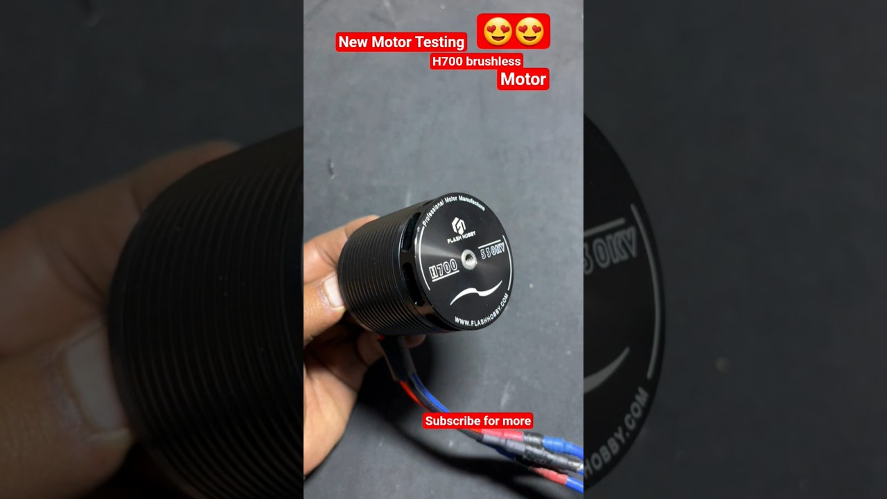 Testing H700 Brushless Motor 😱 Spinning test for outrunner motor #shorts #brushlessmotor #diy