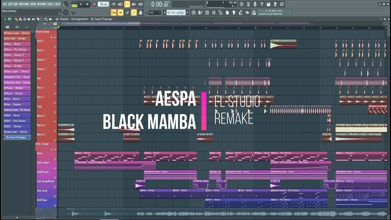 aespa (에스파) - Black Mamba | Instrumental
