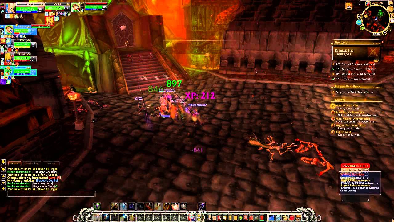 How to Complete [Stratholme - Service Entrance Dungeon] + All Quests In World Of Warcraft.