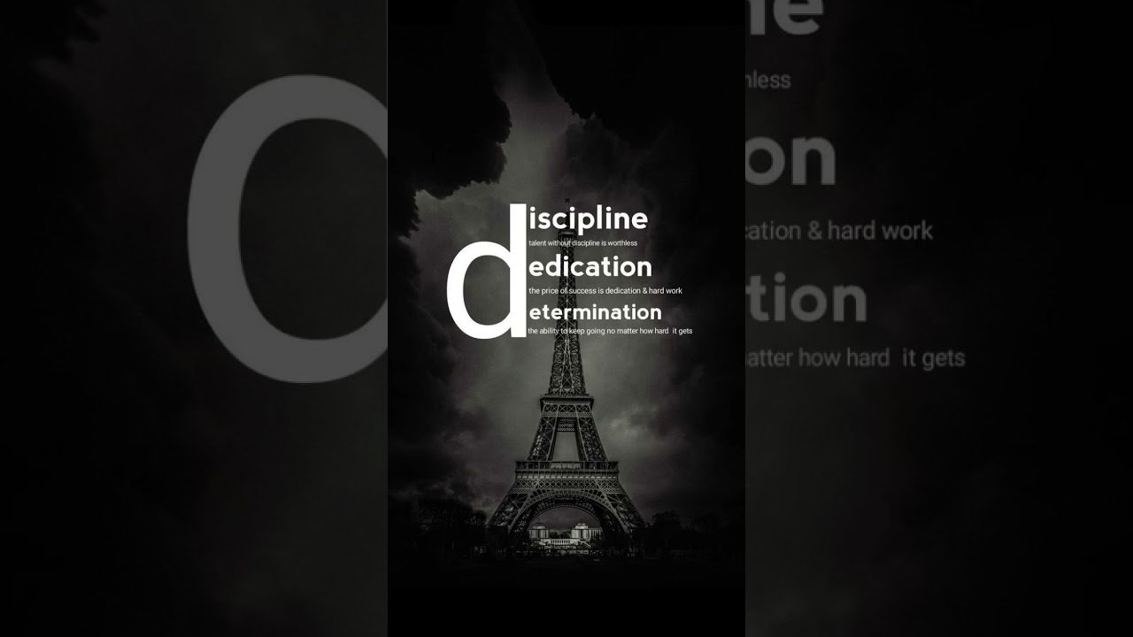Three rule in our life #discipline #dedication #determination #success #motivetion