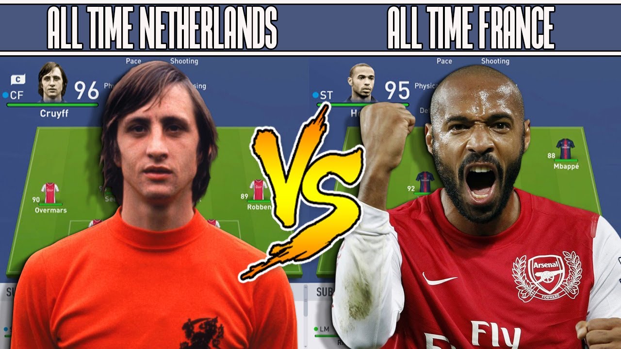 NETHERLAND'S ALL TIME XI VS FRANCE'S ALL TIME XI - FIFA 19 EXPERIMENT