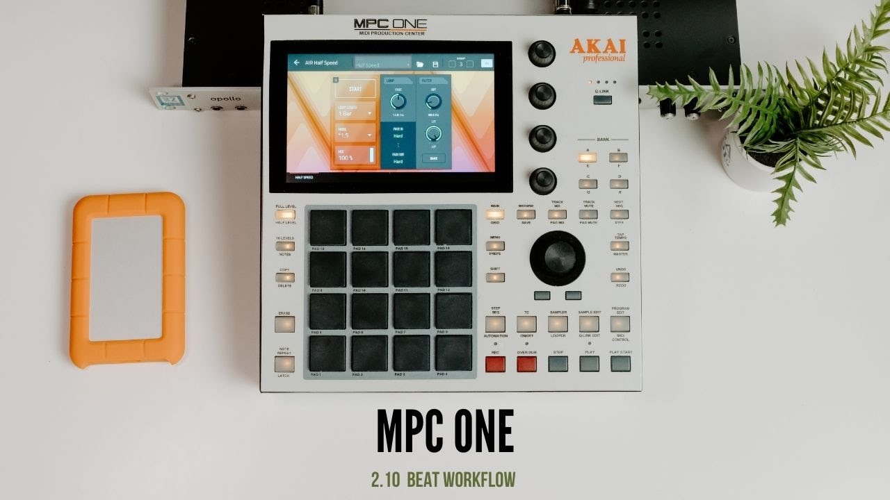 AKAI MPC ONE Standalone | mpc one half speed | MPC ONE BEAT 2.10 WORKFLOW | MPC ONE 2.10