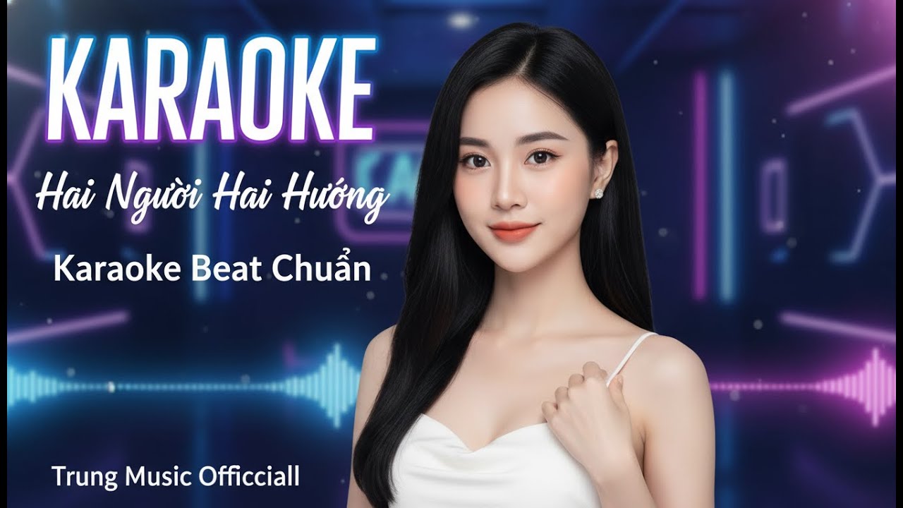 KARAOKE | HAI NGƯỜI HAI HƯỚNG BEAT CHUẨN
