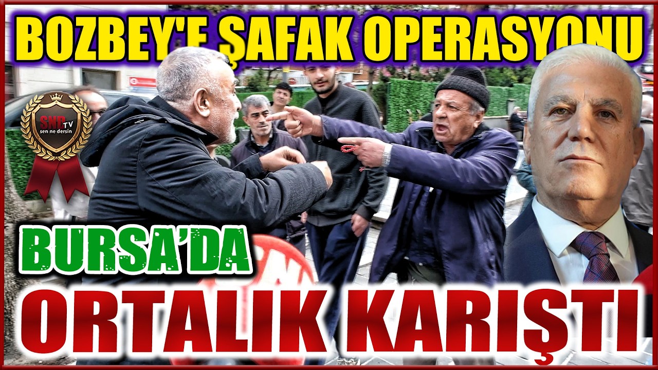MUSTAFA BOZBEY'İN G&Ouml;ZALTINA ALINMASINA BURSALILARDAN SERT TEPKİ! SOKAKTA ORTALIK KARIŞTI!