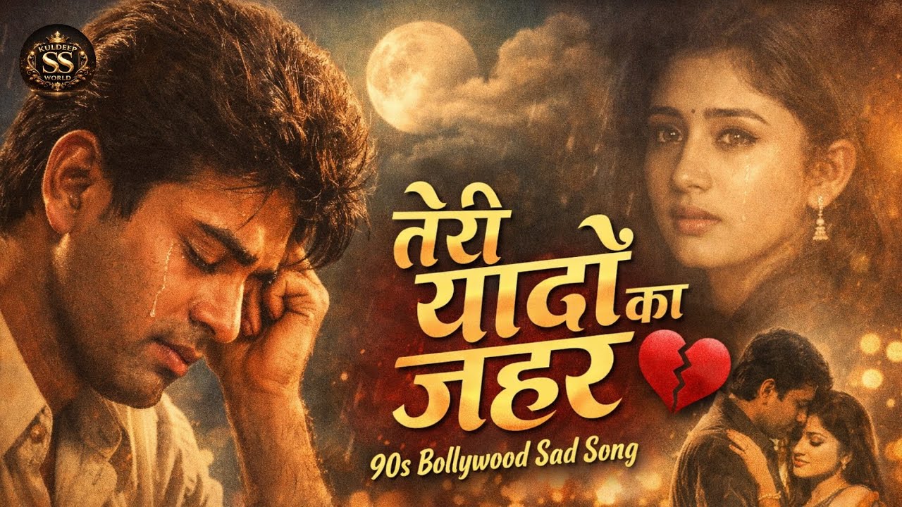 तेरी यादों का ज़हर 💔 | 90s Vintage Bollywood Sad Song | Heart Touching Love Song 2026