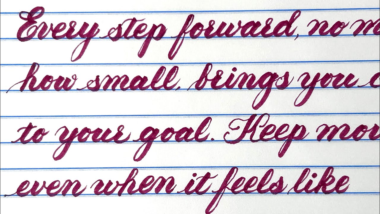 Write With Me Episode 1: Beautiful Lettering In Brush Pen - Cursive Handwriting Tutorial
