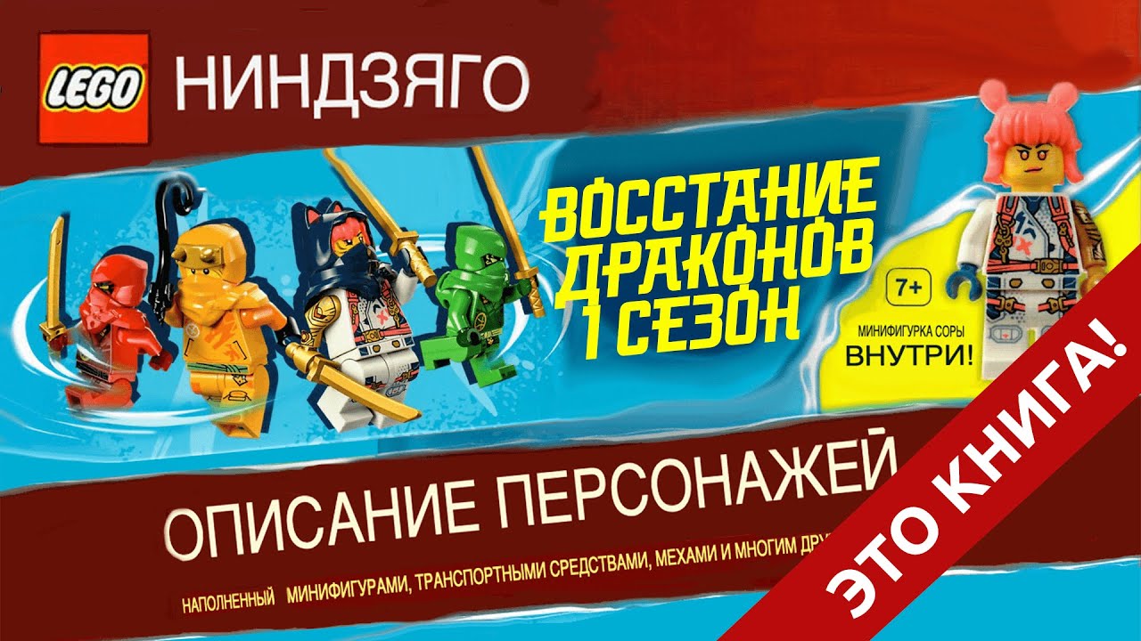 Timka LEGO Ninjago книга "ЛЕГО. НИНДЗЯГО. Восстание Драконов. Описание персонажей".