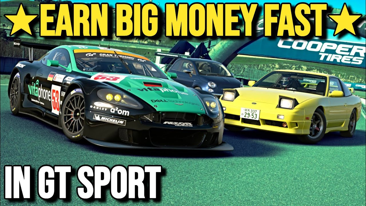 Зарабатывайте ★ БОЛЬШИЕ ЛЕГКИЕ ДЕНЬГИ БЫСТРО ★ в GT SPORT (обновление 1.68)
