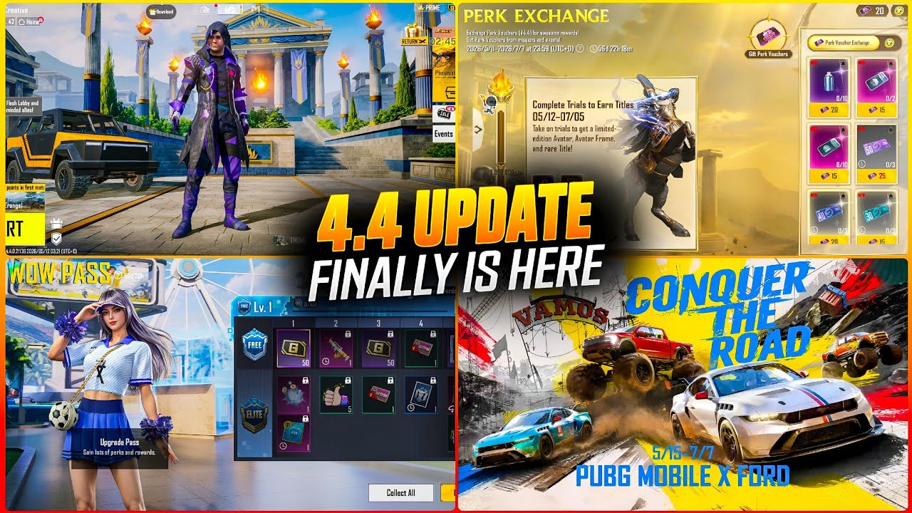 Finally 4.4 Update Is Here | New achievements | Harley Davidson Bike | BGMI 4.4 Update ReleaseDate?