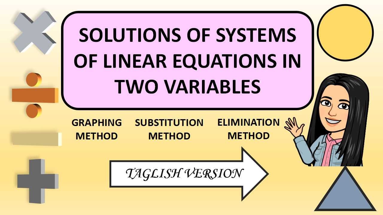 Solutions of Systems of Linear Equations in Two Variables
