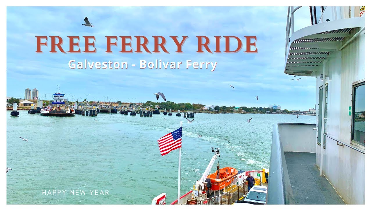 Ferry Ride From Galveston To Bolivar Peninsula And Back | Lunch At The Peninsula | Galveston Series