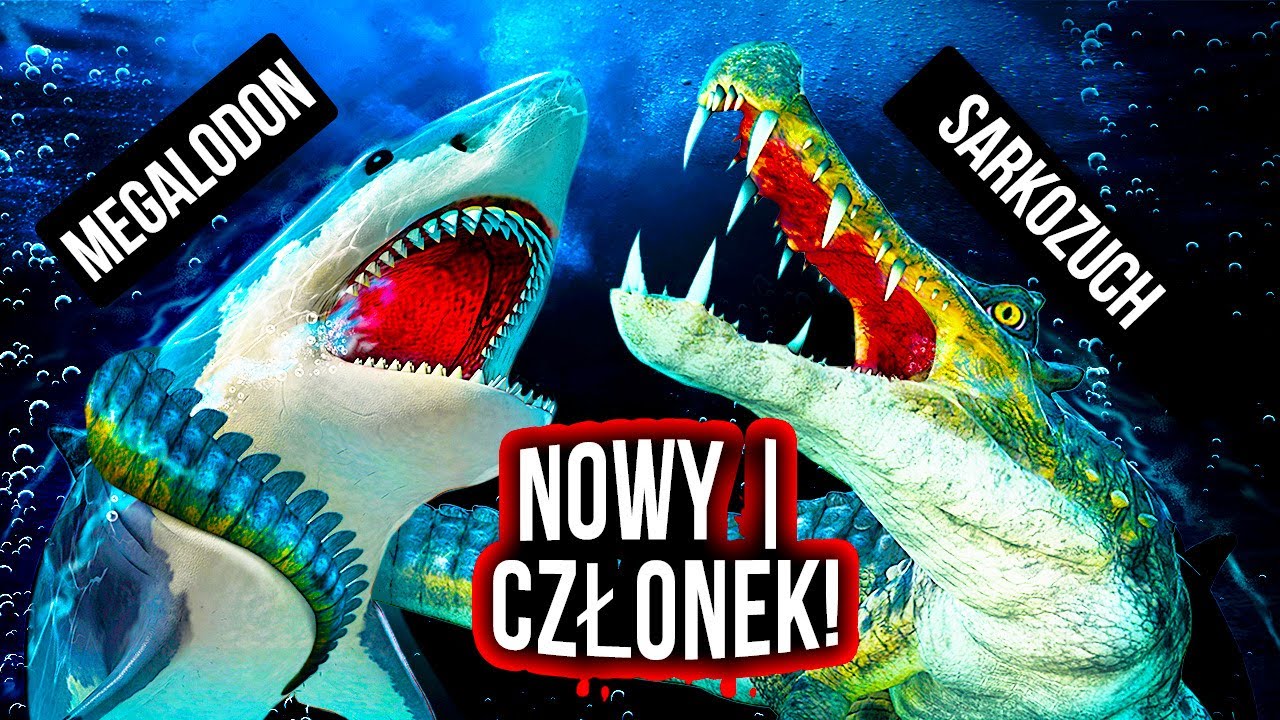 Megalodon kontra gigantyczny prehistoryczny krokodyl. Kto wygra?