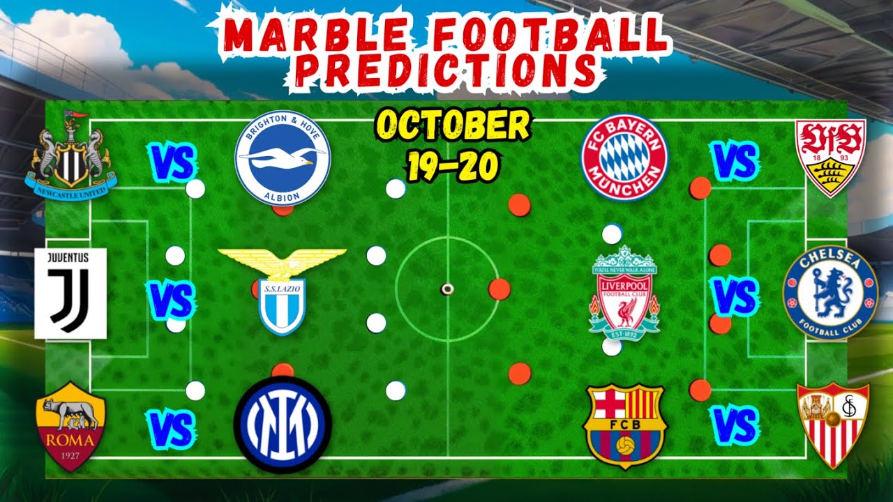 Marble Football Predictions: Oct 19-20 | Who Will Win? BIG SENSATION?
