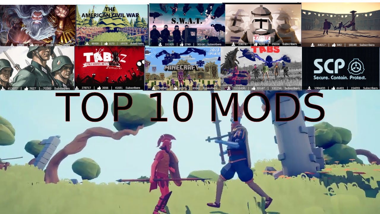 TOP 10 MODS in TABS 2023