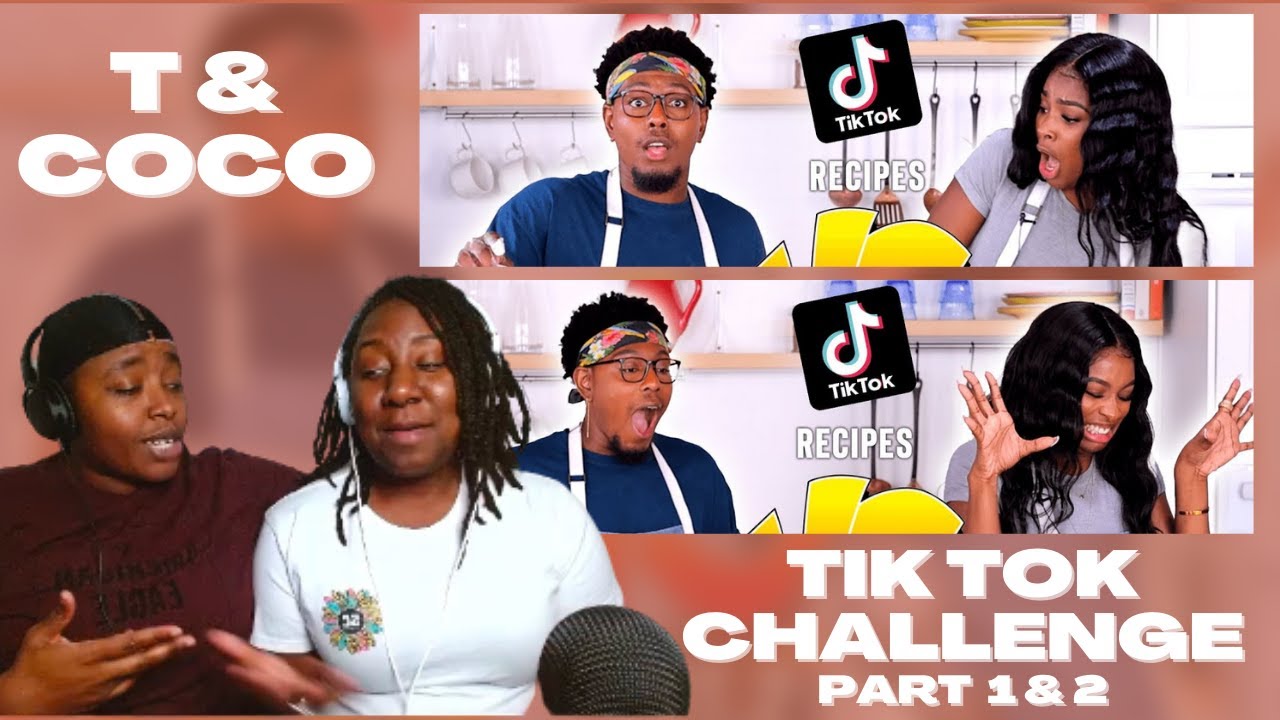 T and Coco Tik Tok Challenge | T vs Coco (Part 1 & 2) REACTION