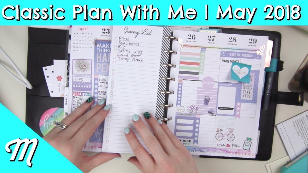 Happy Planner Classic Plan With Me | May 2018