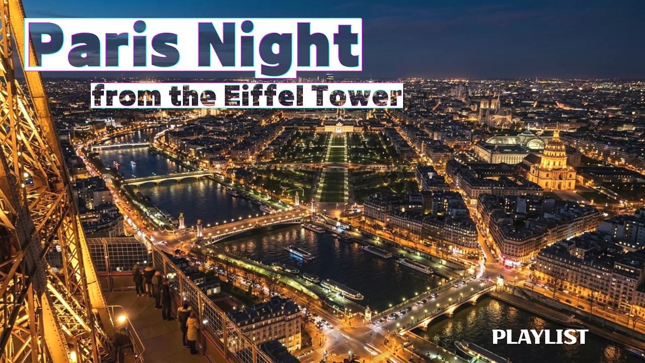 Paris Night from the Eiffel Tower ✨ Emotional Piano & Strings Playlist
