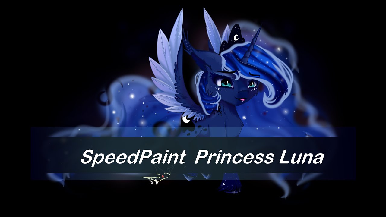 SpeedPaint mlp fanart  Princess Luna (mini Luna)