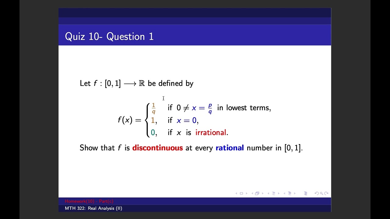 MTH 332- HW- 10- Discontinuity