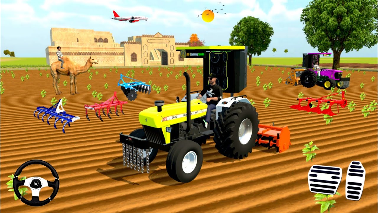 JCB GAME: TRACTOR GAME : FARMING GAME: 3D GAME #viral #farming #tranding #jcb