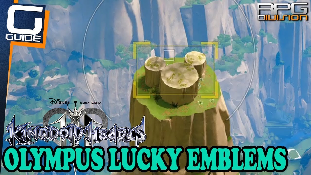KINGDOM HEARTS 3 - All Lucky Emblems in Olympus