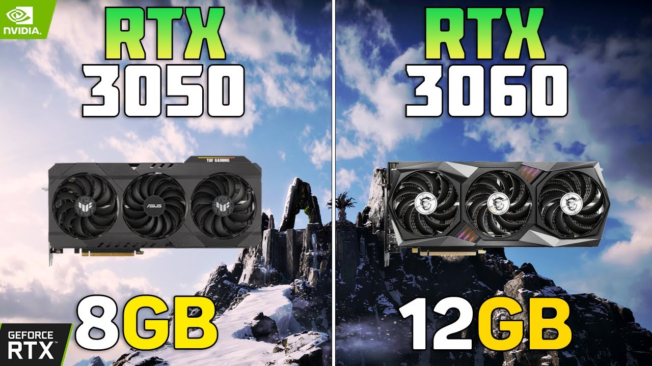 RTX 3050 vs RTX 3060 - 11 Games Test