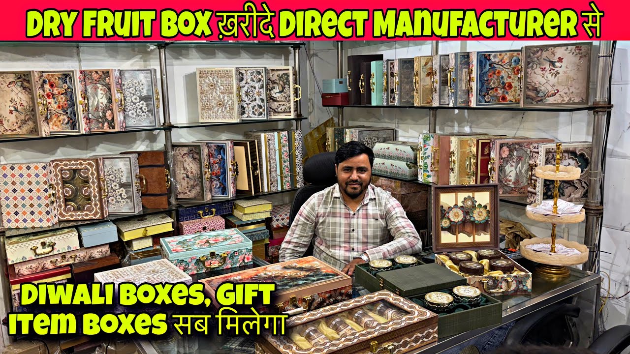 Manufacture Of Gift Box. Chocolate Box Dry Fruit Box Diwali Gift Hamper | Tray Basket. Sadar Bazar