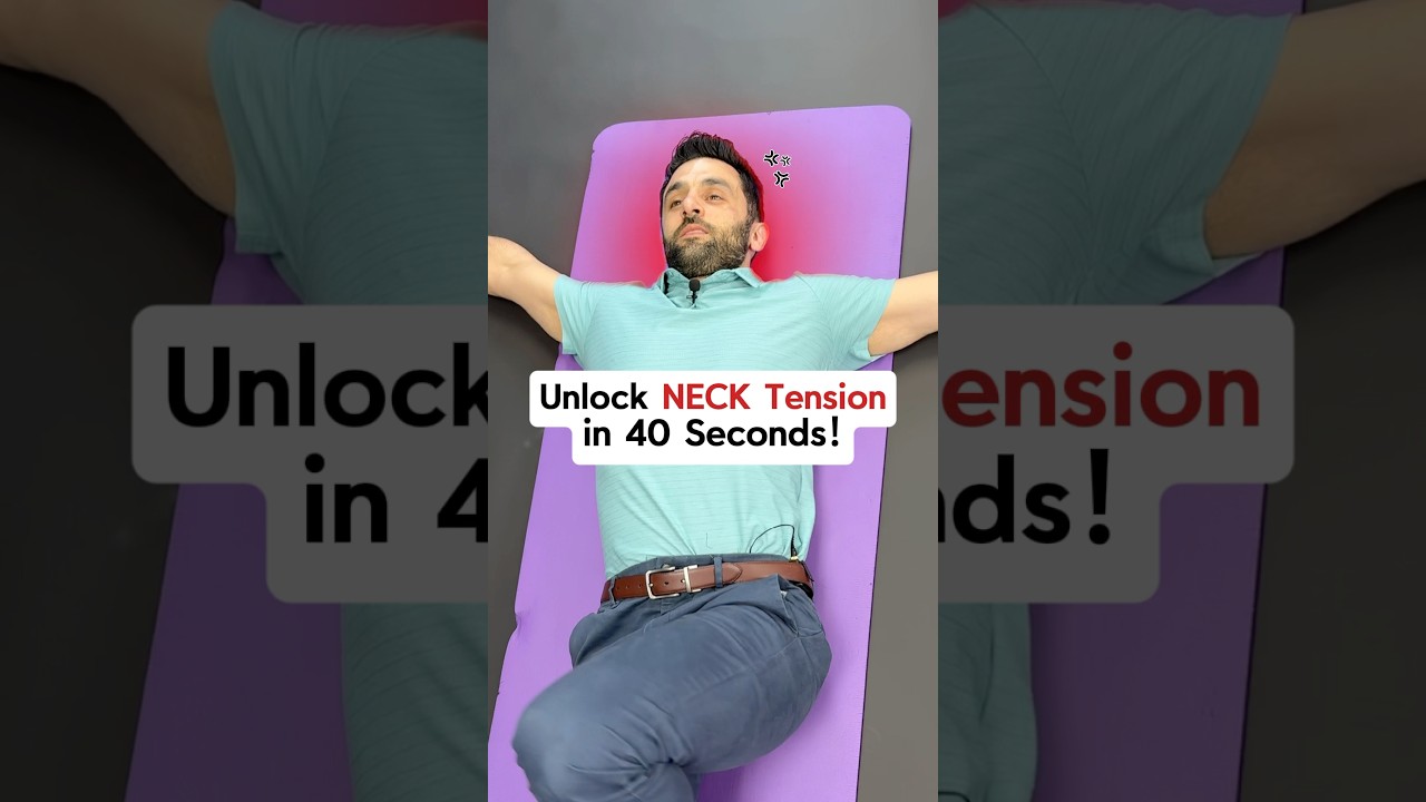 Neck Tension? Let&rsquo;s release the Fascia in 40 SECONDS! #fascia #fascialrelease #neckpainrelief #neck