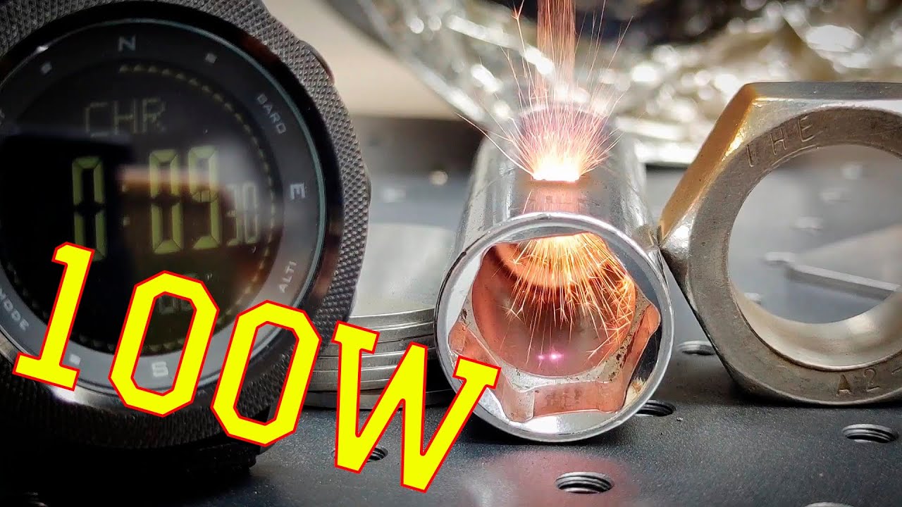 ПРОЖЕГ СТАЛЬ ЛАЗЕРОМ - 100 Ватт - лазерный гравер