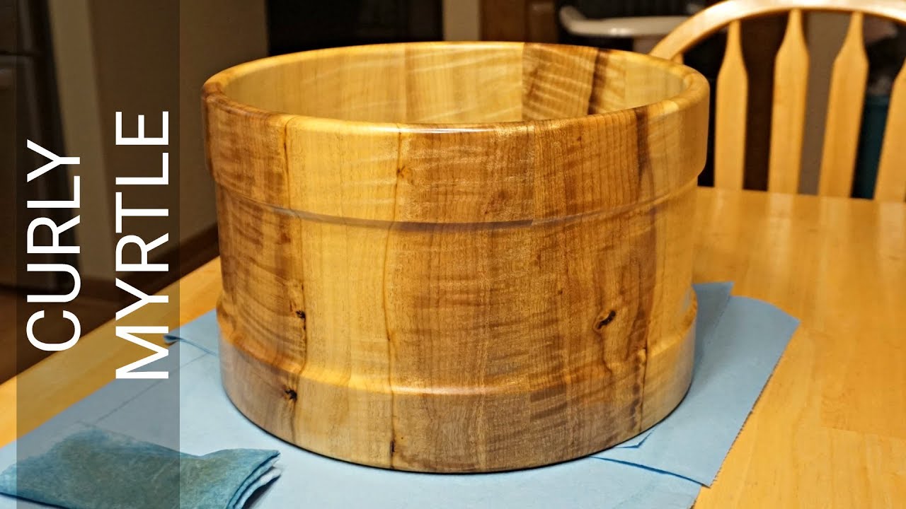 MYRTLE WOOD STAVE SNARE DRUM SHELL