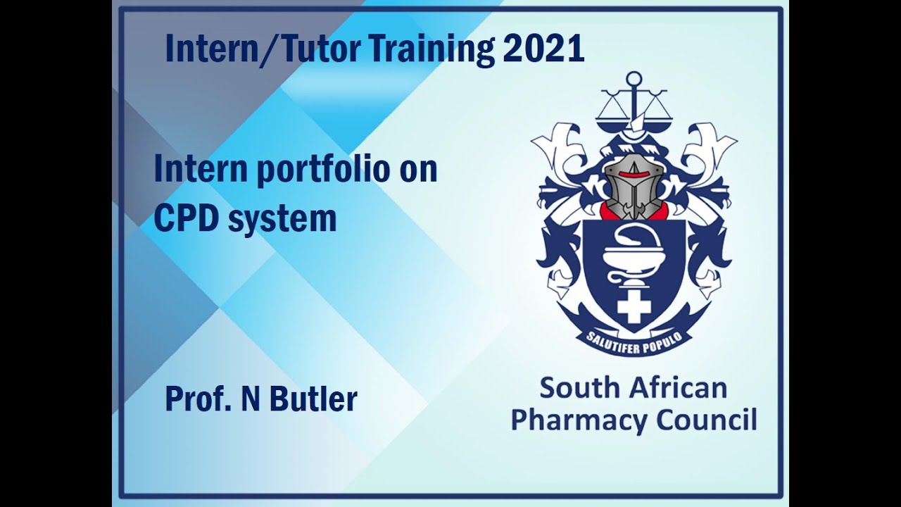 SAPC 2021 Intern/Tutor CPD Training Presentation