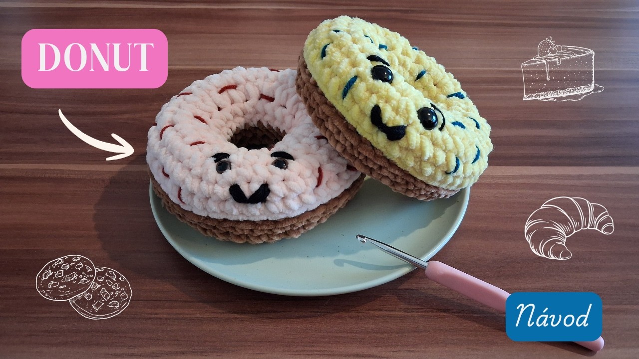 🧶Návod Na Háčkovaný Koblih/Donut 🍩