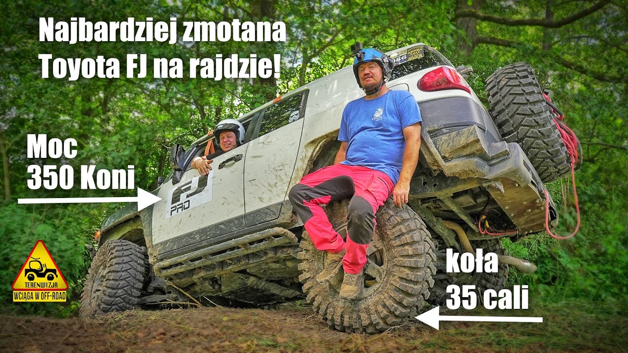 Najbardziej zmotana Toyota FJ na rajdzie! Kompresor 350 koni i opony 35 cali.