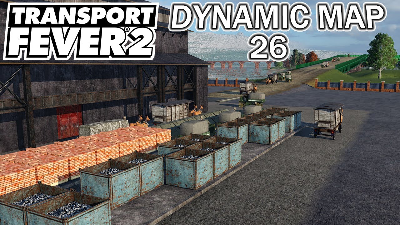 TRANSPORT FEVER 2 DYNAMIC MAP SERIES - GAMEPLAY EP. 26 Growth in the valley