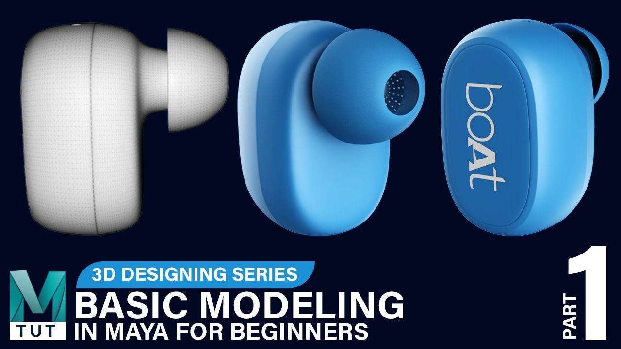 Make Boat 3D Earphone in Maya | Beginner Modeling tutorial | Part -1