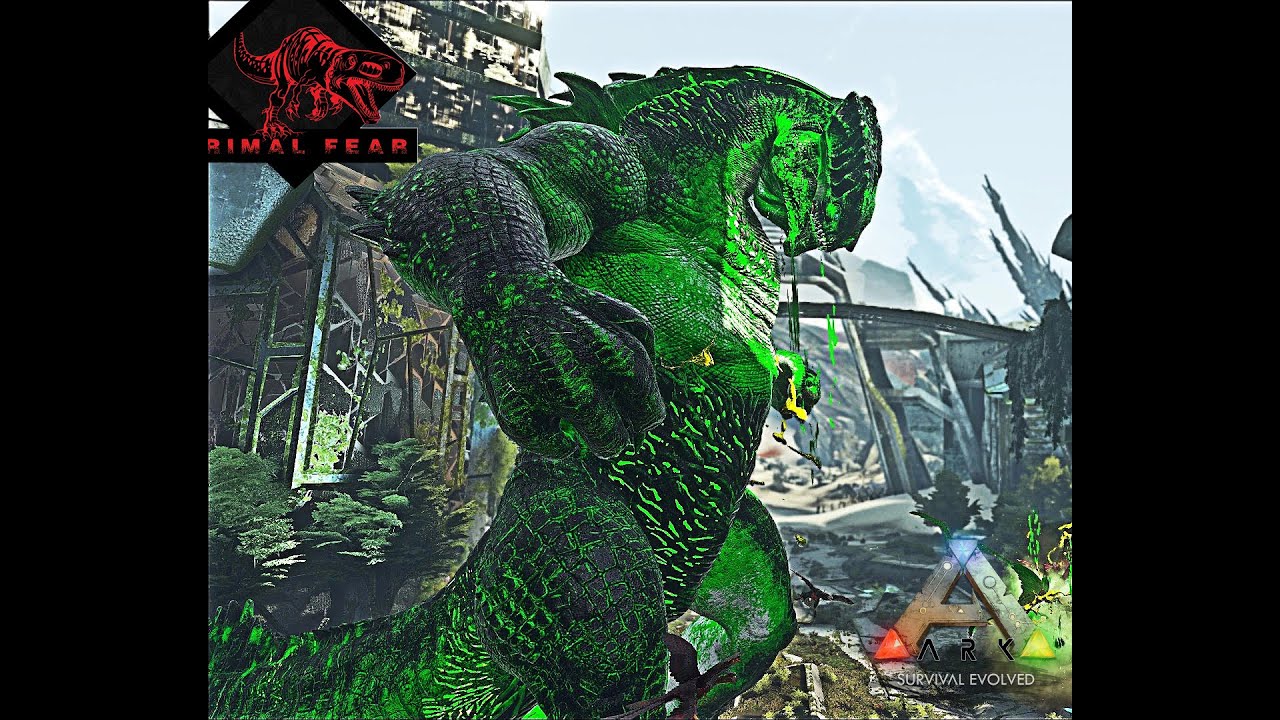 Caustic Colossus Boss Fight!! /Modlu ARK Primal Fear #37