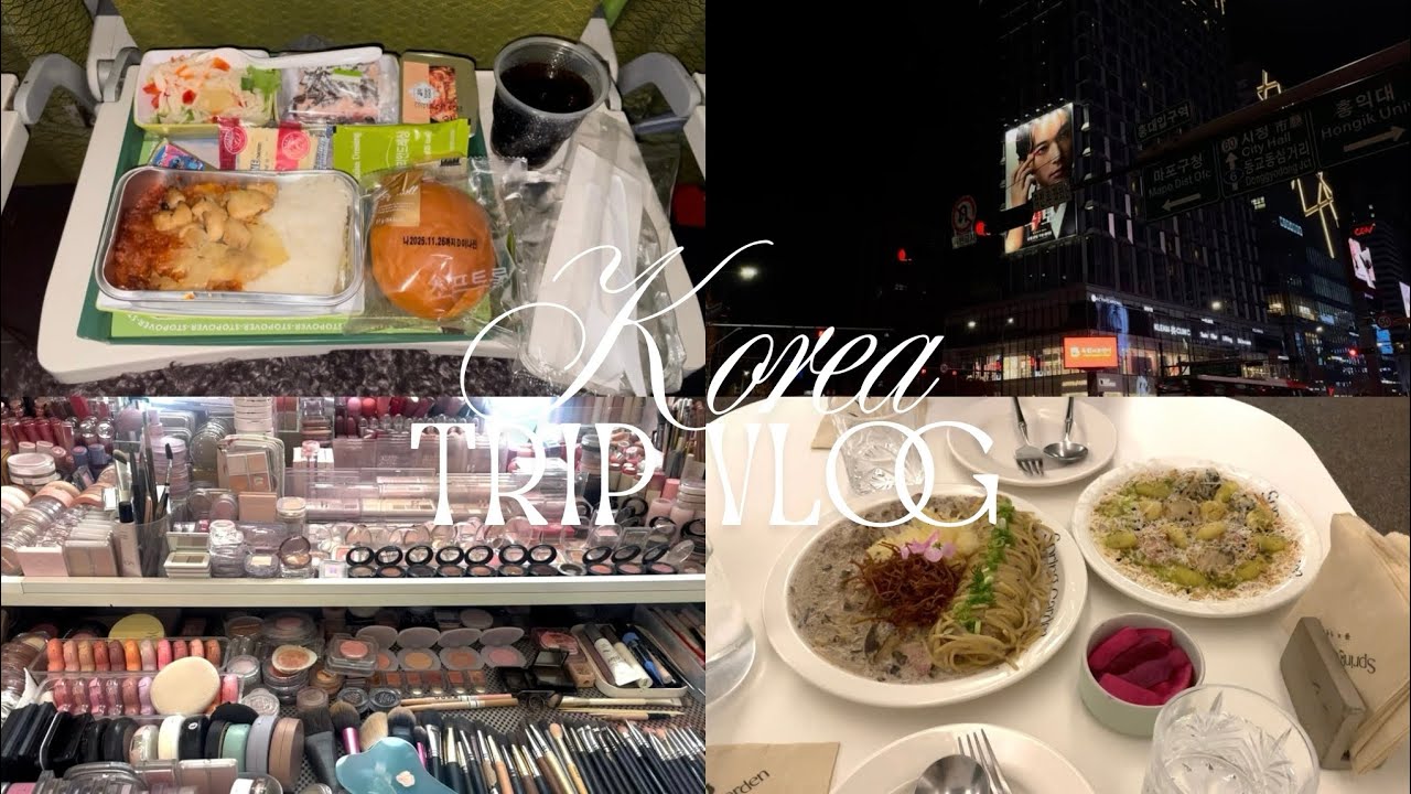 MAYLOG🇰🇷韓国初整形! 顔の脂肪吸引をするからたくさん食べてもいいよね？ [メイクサロン体験/韓国パスタとヨアジョン/BRUTUSオタクの選んだ韓国ホテル/顔脂肪吸引後即帰国RTA]