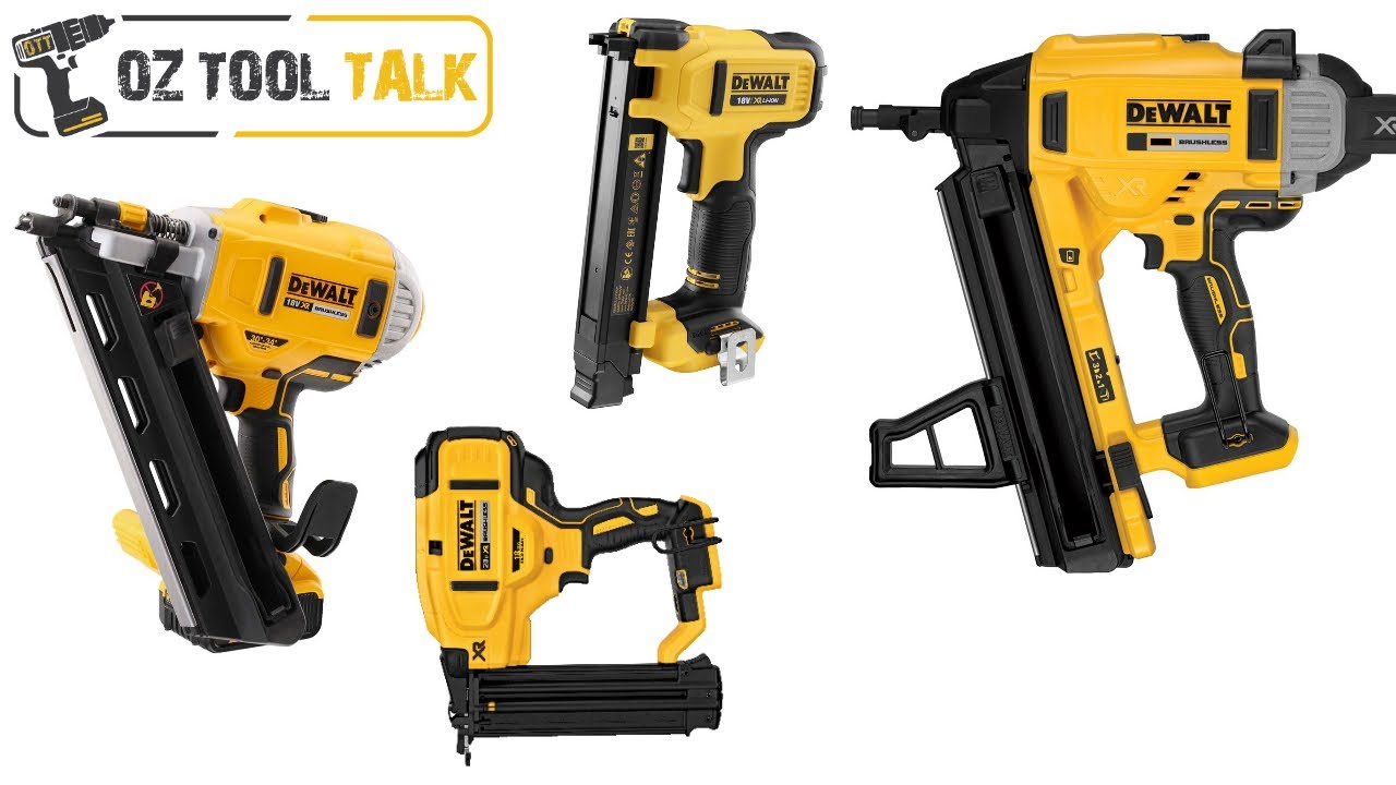 Обзор линейки гвоздезабивных пистолетов Dewalt 18 В — каркасный, крепёжный, отделочный, строитель...