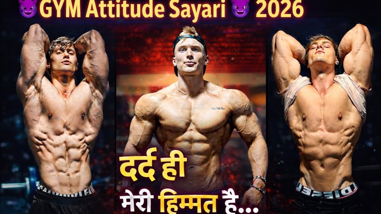 (दर्द ही मेरी हिम्मत है) 👿GYM Motivation Attitude Sayari Status 2026,,👿💯