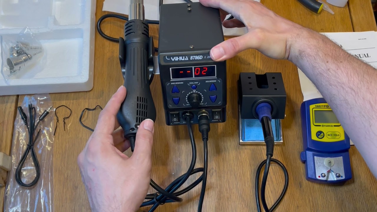 Cheap soldering station YIHUA 8786D i review and unboxing