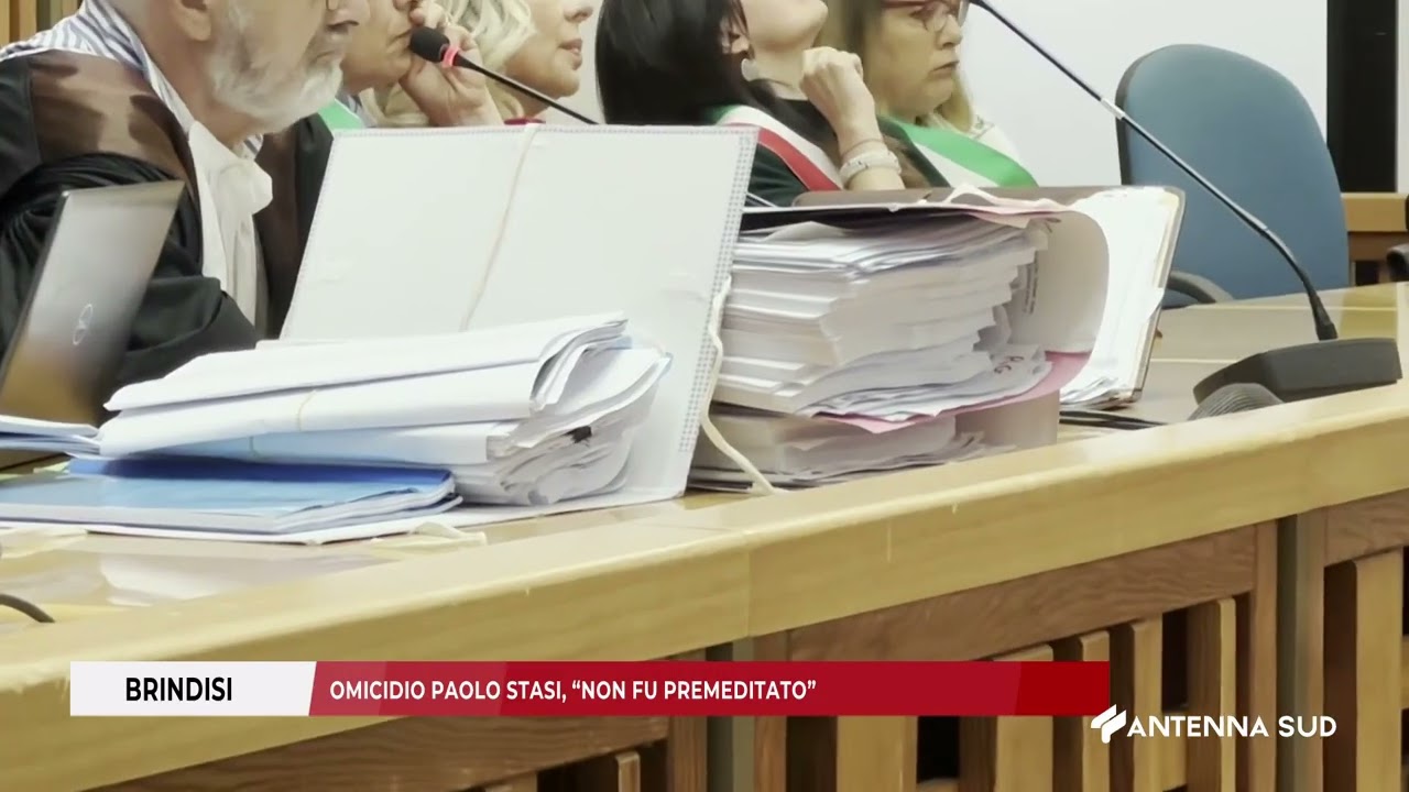 27 MAGGIO 2025   BRINDISI   OMICIDIO PAOLO STASI, “NON FU PREMEDITATO”