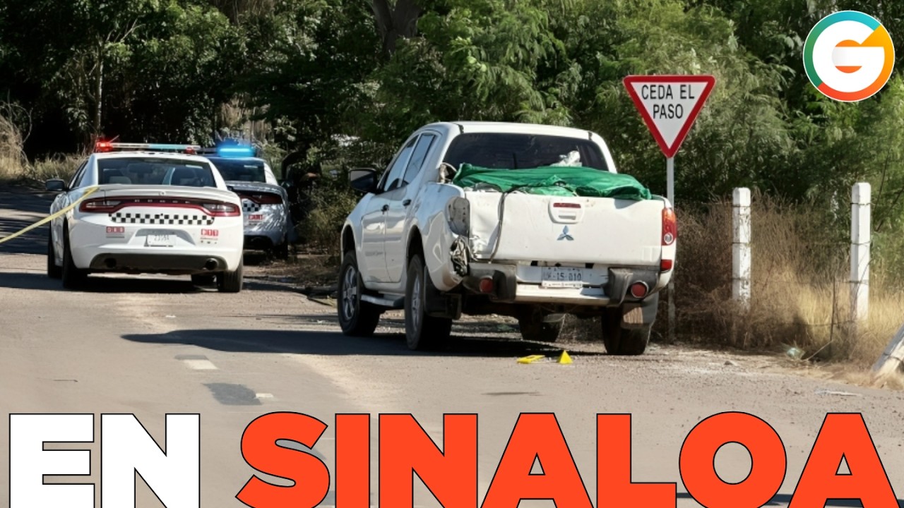 5 cuerpos dentro de una camioneta en Navolato  #Sinaloa