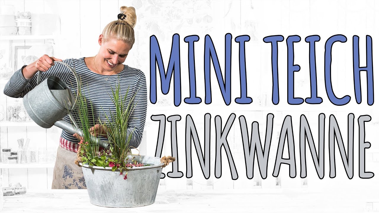 MINI TEICH ZINKWANNE - DIY