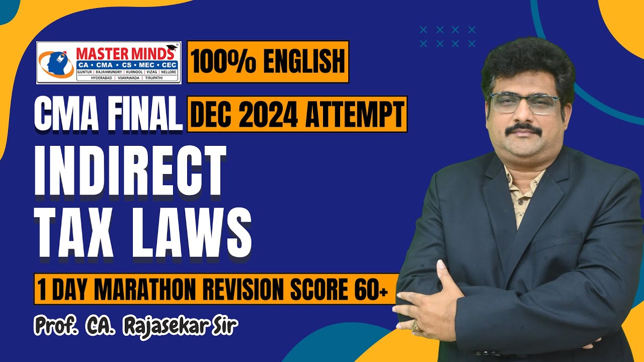 CMA FINAL | IDT MARATHON REVISION CLASSES | FOR DEC 2024 ATTEMPT | P1848