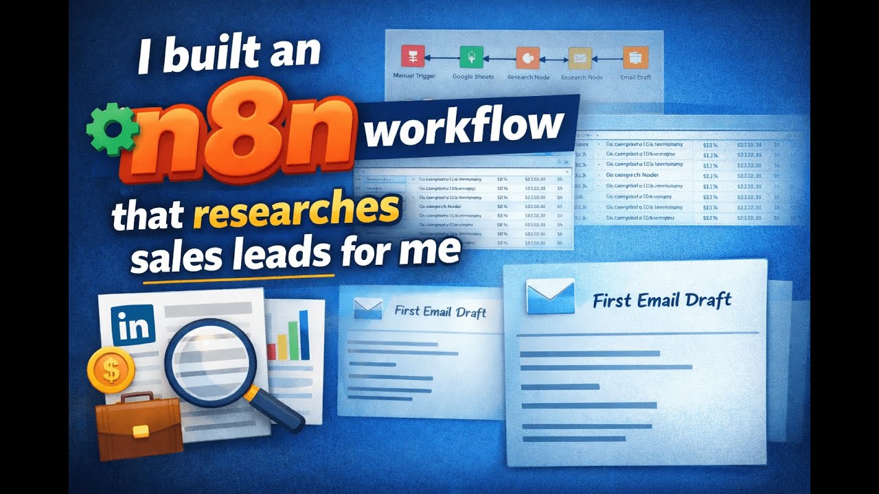 I built a simple n8n workflow to automate lead research