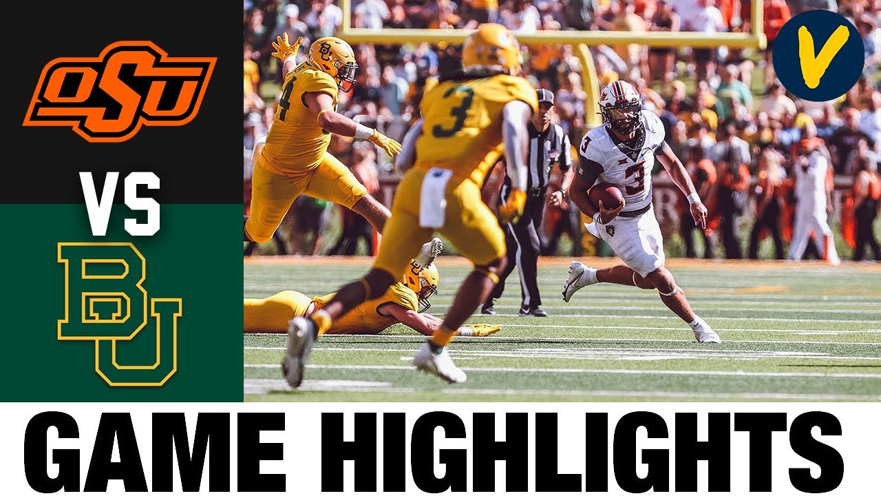 #9 Oklahoma State vs #16 Baylor | 2022 College Football Highlights