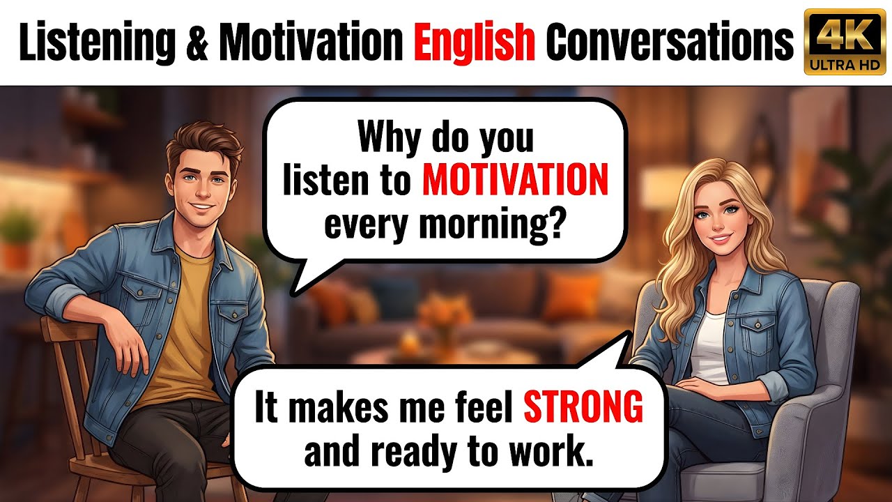 Present Tense English Speaking Practice | Listening & Motivation Conversations | Learn English Fast