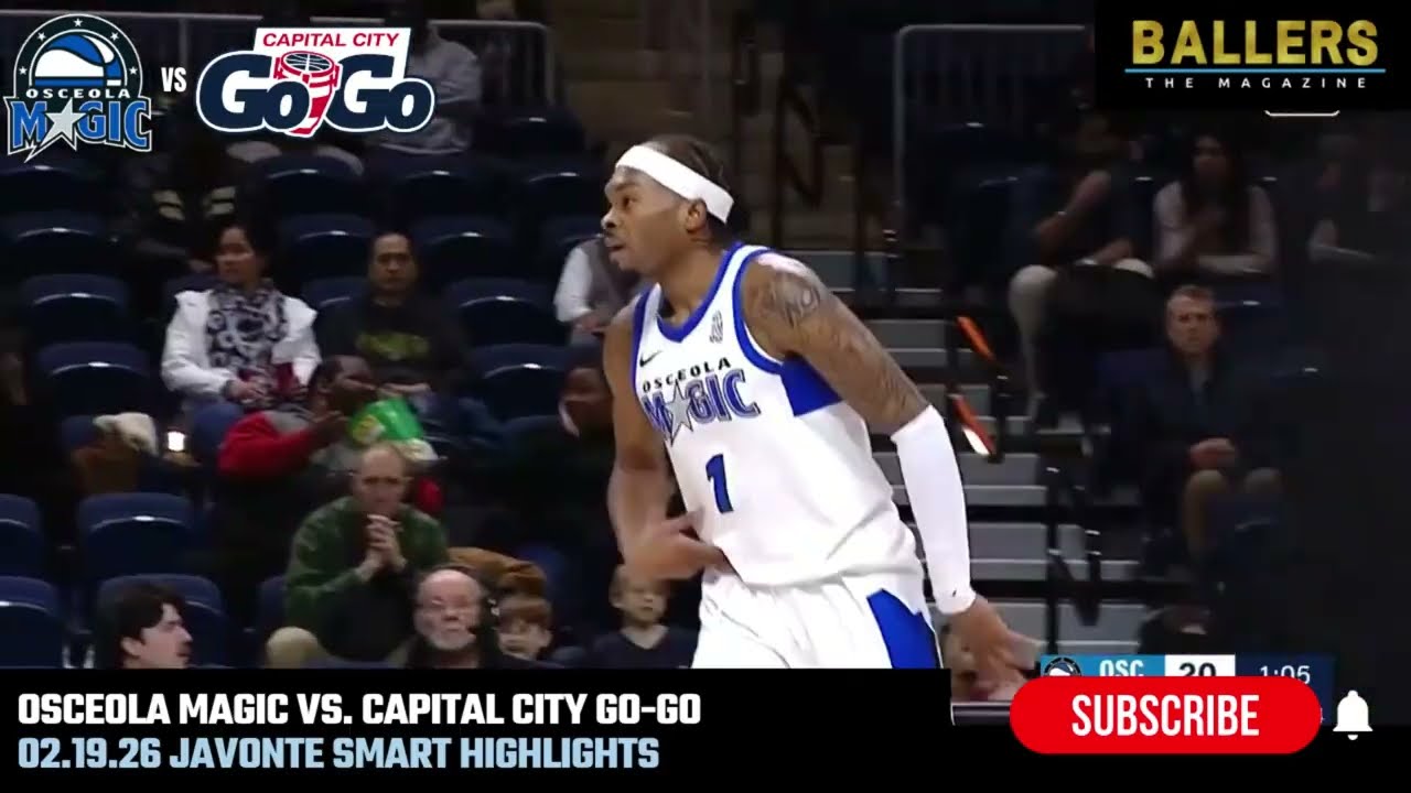 Javonte Smart Highlights vs. Capital City Go-Go | Osceola Magic | NBA G League | 02.19.26